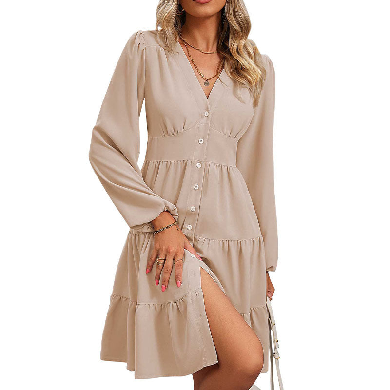 Fashion Women's Wear High Waist Slim Fit Dress